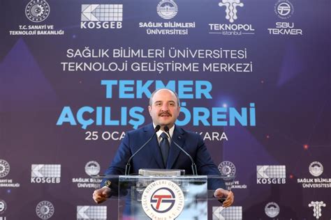 Bakan Kacır, SBÜ Teknoloji Geliştirme Bölgesi Sağlık Teknokenti Açılış Töreni'ne katıldı: